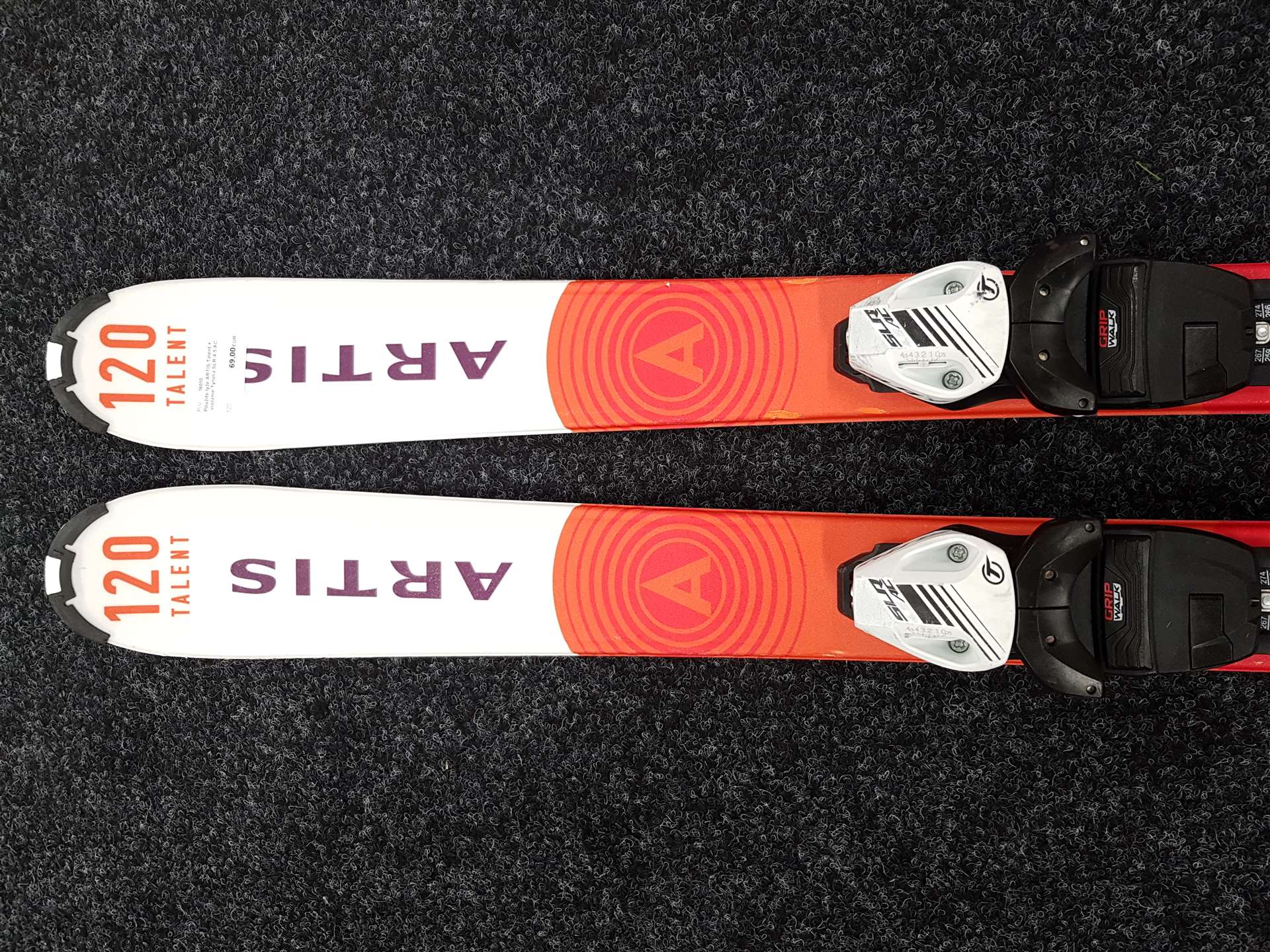 Použité lyže ARTIS Talent +  viazanie Tyrolia SLR 4.5 AC