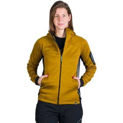 Dámska outdoorová mikina NORTHFINDER JONI mustard/black