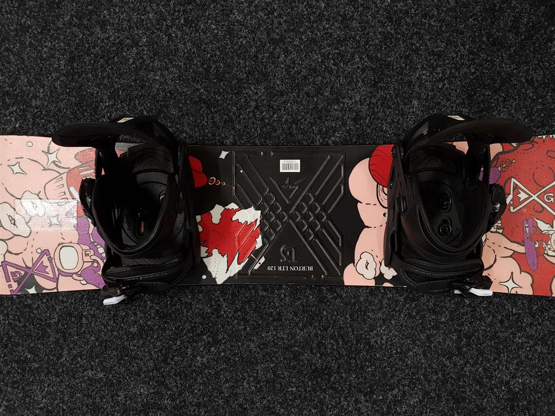 Použitý snowboard BURTON LTR 120 + viazanie Head veľkosť M junior - nové