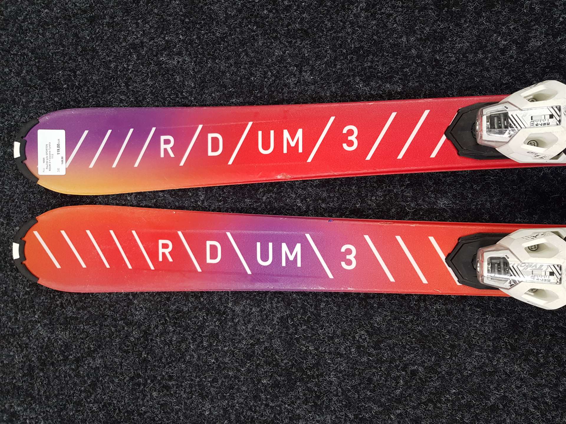 Použité lyže SPORTEN RDUM 3 + viazanie Tyrolia 11.0
