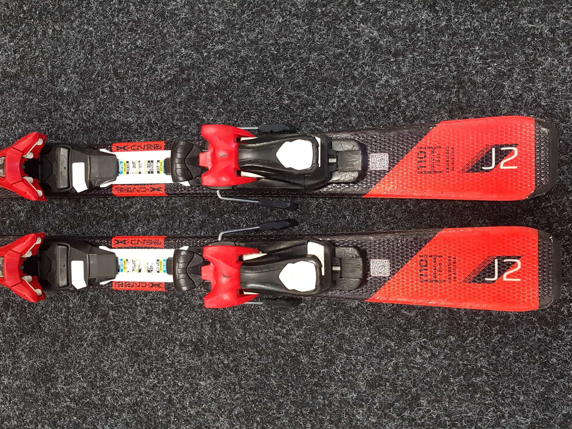 Použité detské lyže ATOMIC Redster J2 + viazanie Atomic C5 4.5