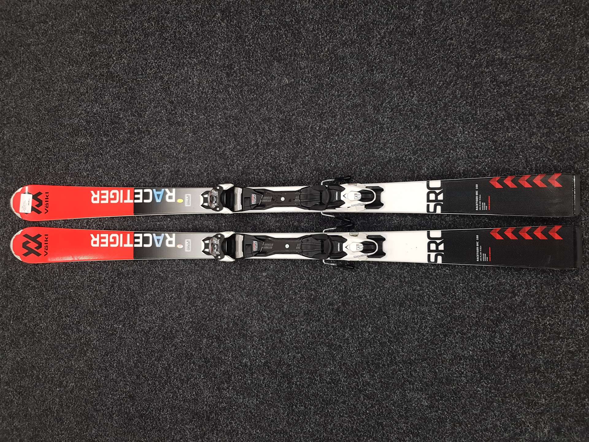 Použité lyže VOLKL Racetiger SRC + viazanie Marker Motion 11