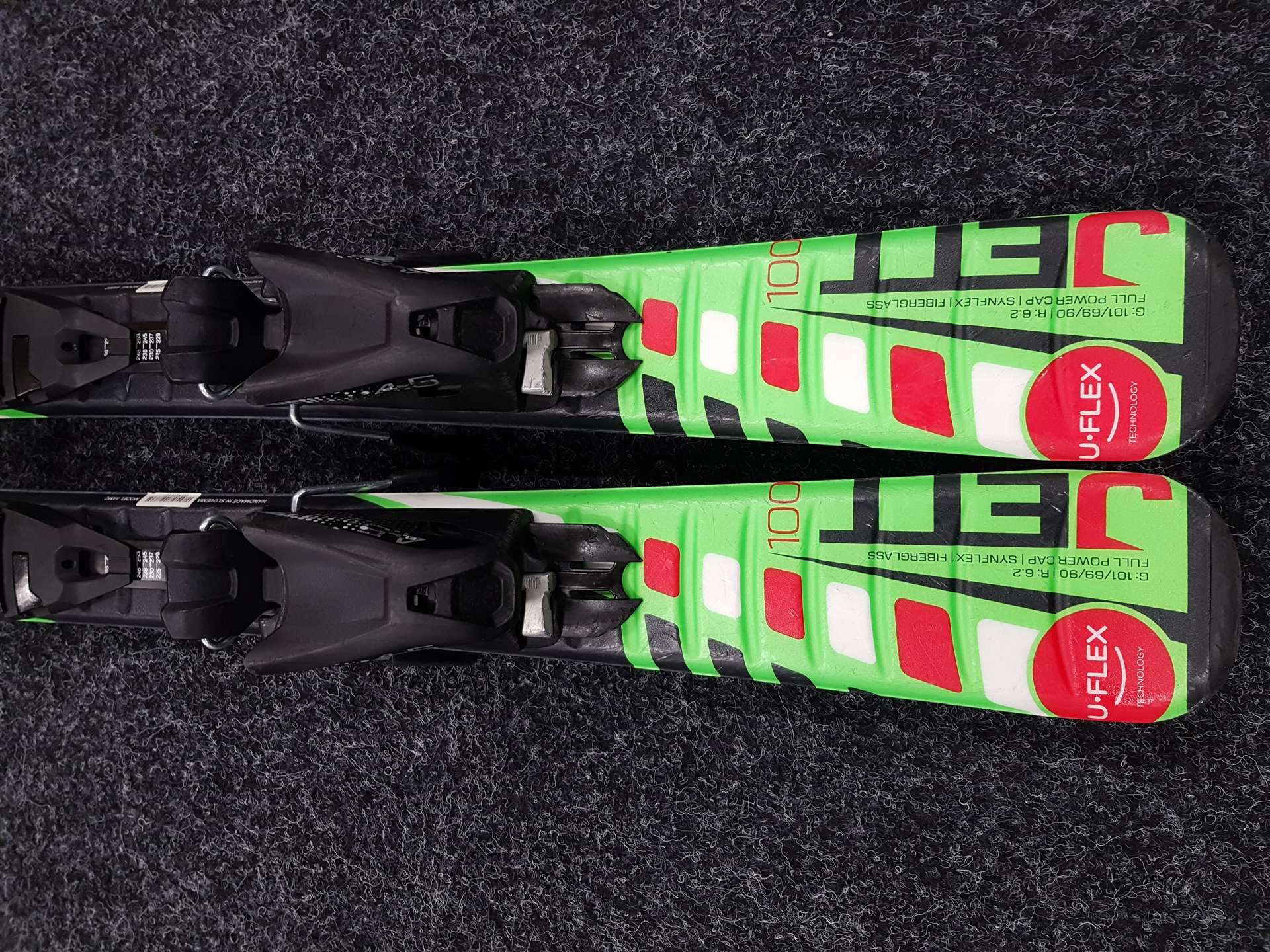 Použité detské lyže ELAN Jett + viazanie Elan EL 4.5