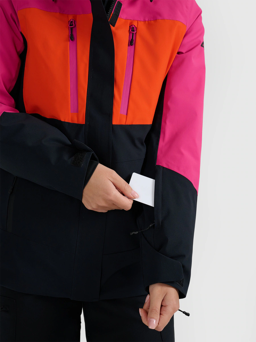 Dámska lyžiarska bunda 4F NeoDry 10 000 mm H₂O/ 8 000 g/m² Ružová