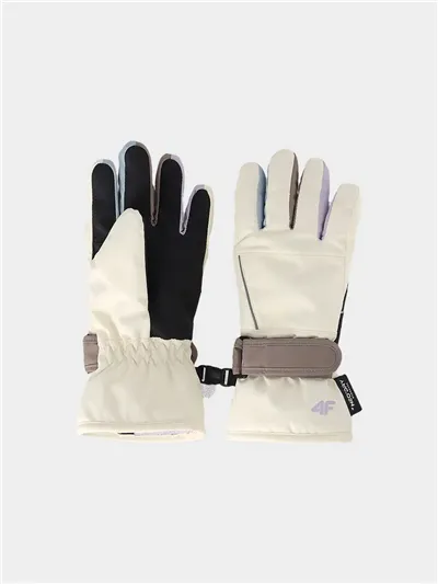Lyžiarske rukavice 4F GLOVES FNK U200 CREME