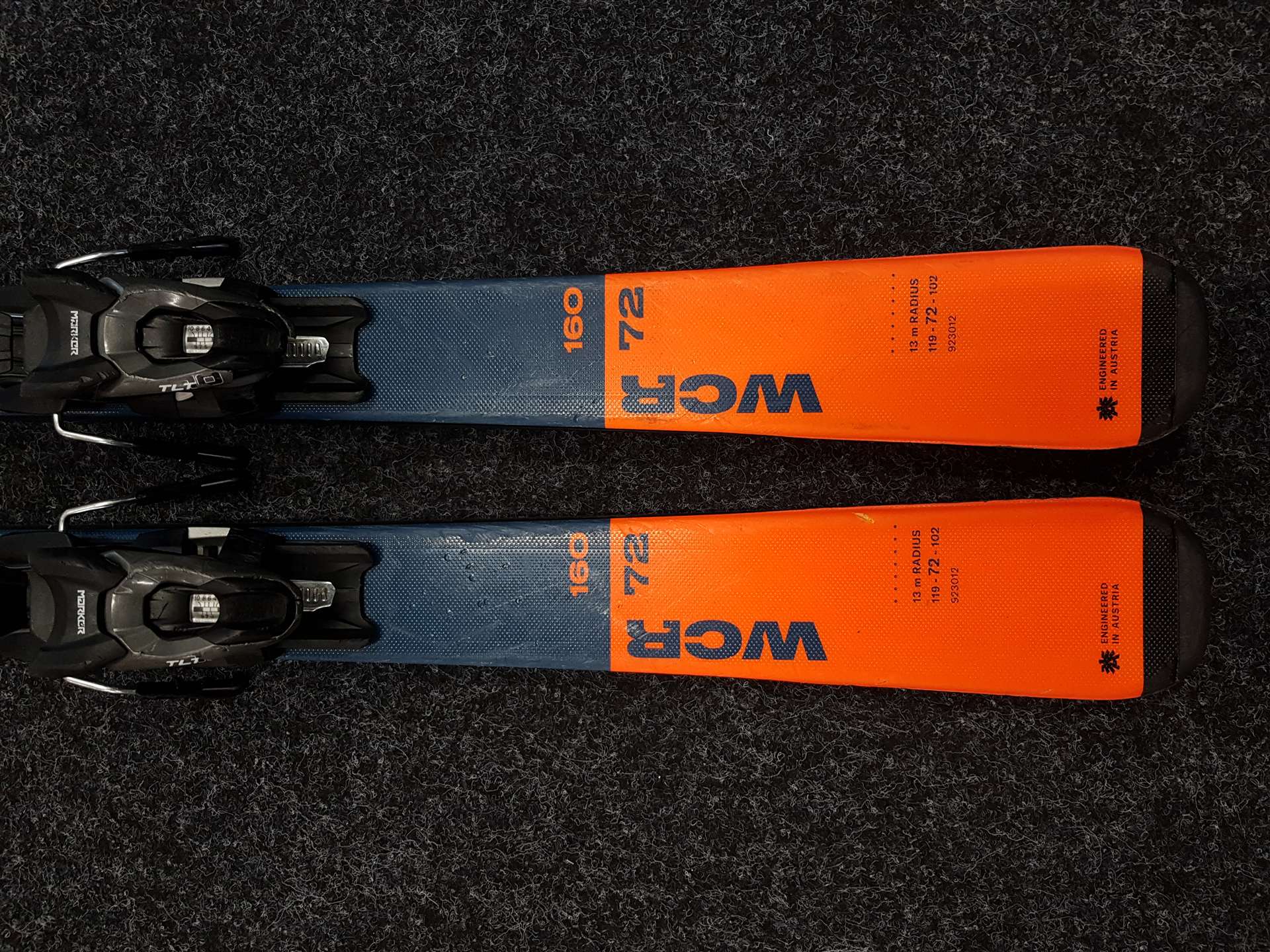 Použité lyže BLIZZARD WCR + viazanie Marker TLT 10
