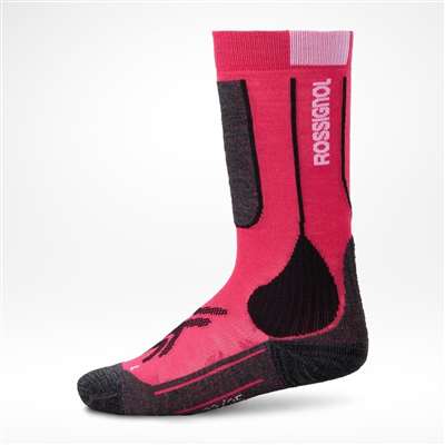 Lyžiarske ponožky Rossignol JR ESSENTIAL SKI SOCKS-ELECTRIC FUCHSIA