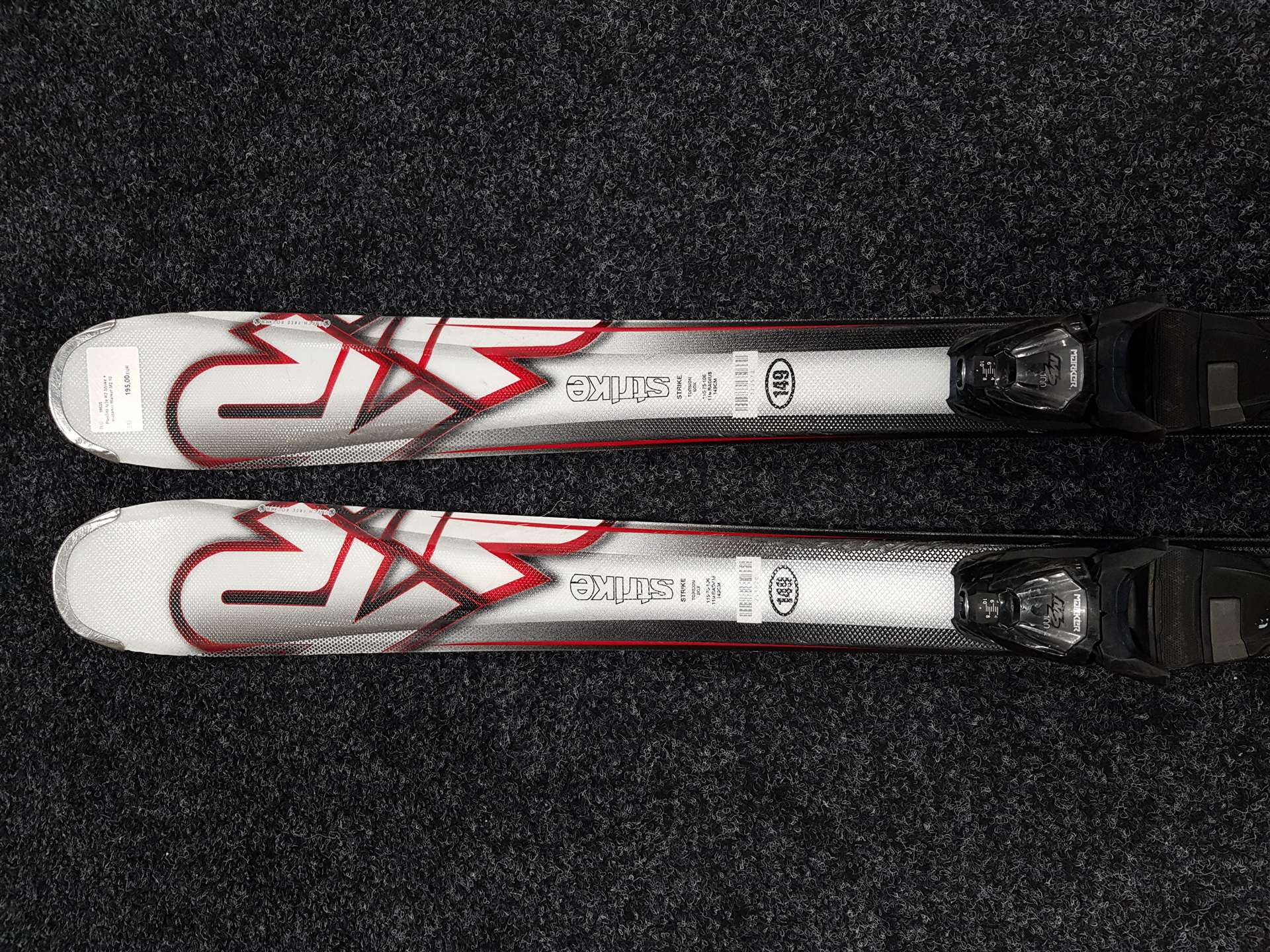 Použité lyže K2 Strike + viazanie Marker M2 10