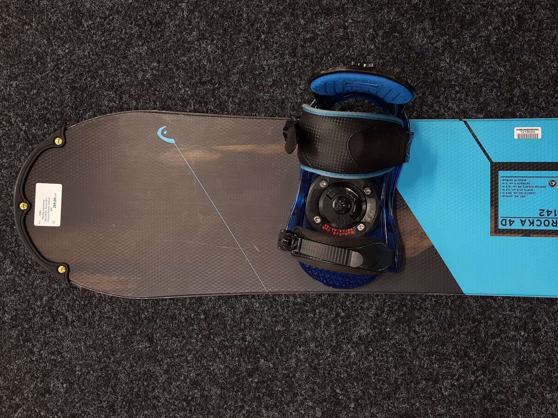 Použitý snowboard Head Rocka 4D + viazanie Burton veľkosť S/M