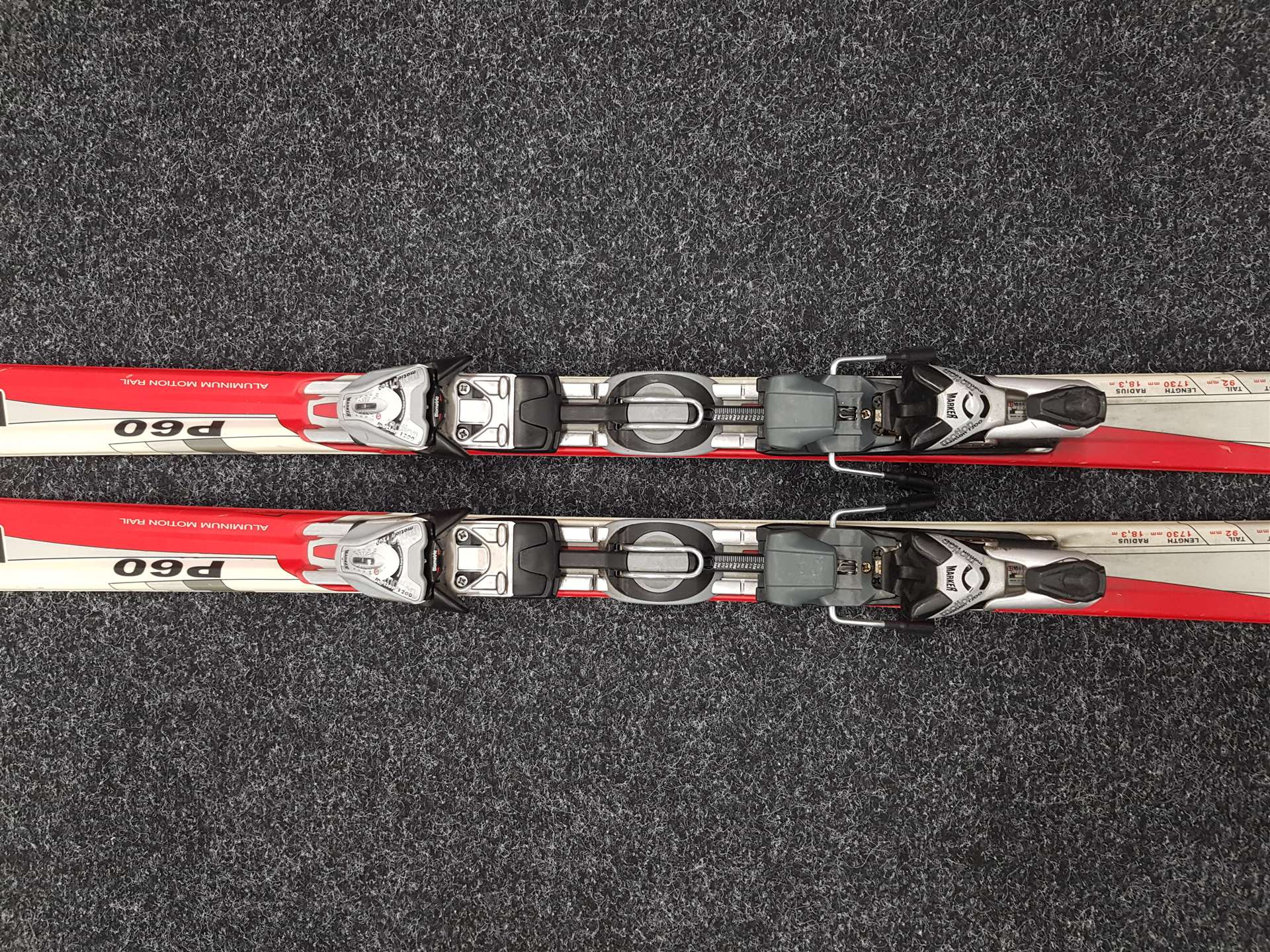 Použité lyže VOLKL P60 GC Racing + viazanie Marker Motion 1200