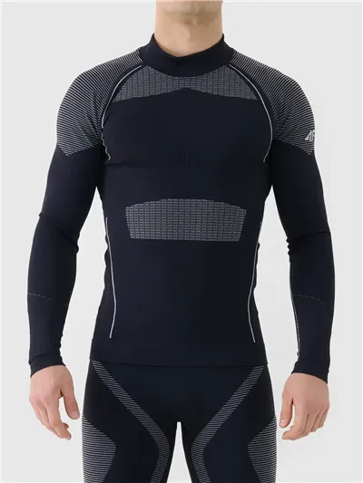 Pánske termoprádlo 4F M235 DEEP BLACK vrchný diel