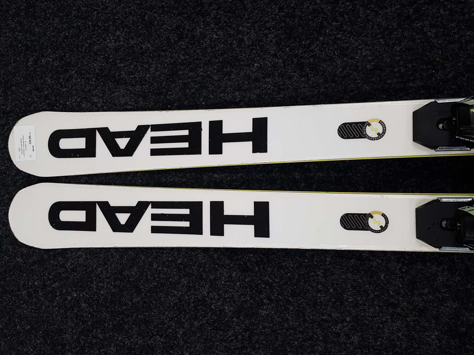 Použité lyže HEAD e-SPEED + viazanie Head Freeflex 14