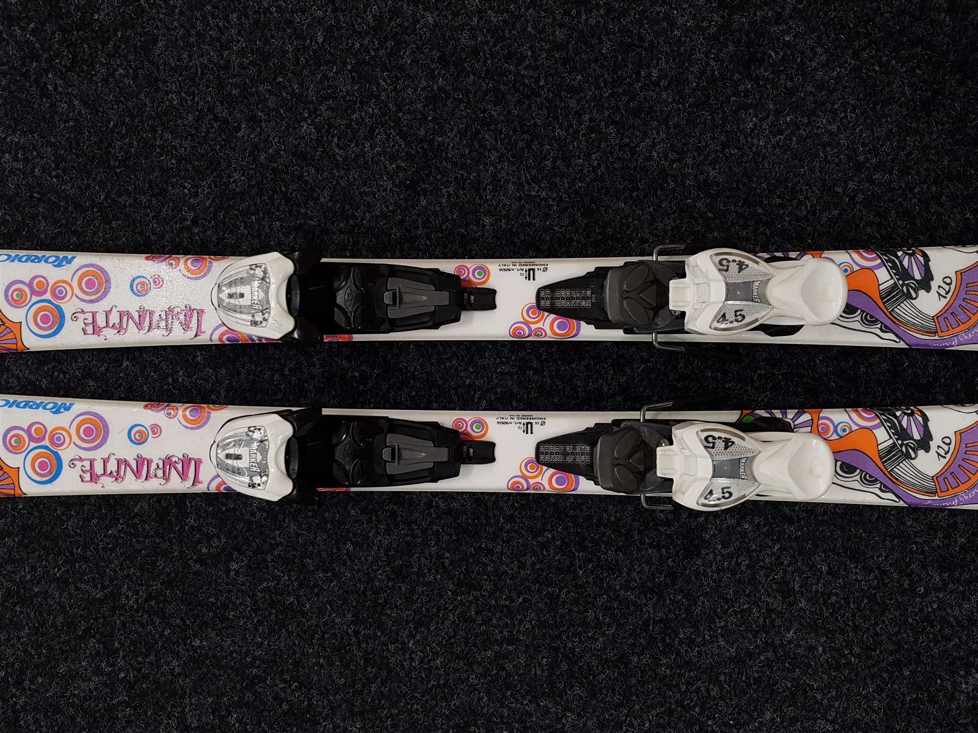 Použité lyže NORDICA Infinite + viazanie Marker 4,5