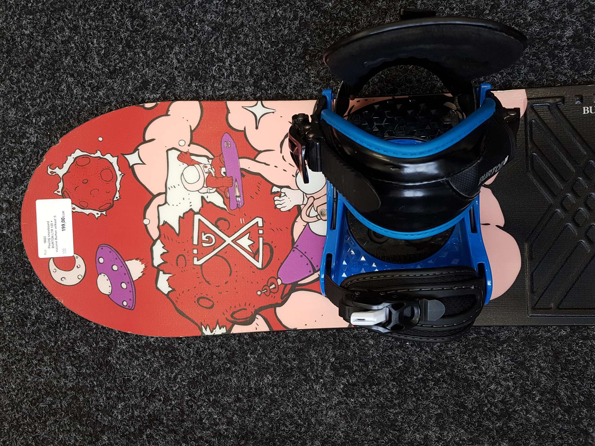 Použitý snowboard BURTON LTR 120 + viazanie Burton veľkosť S
