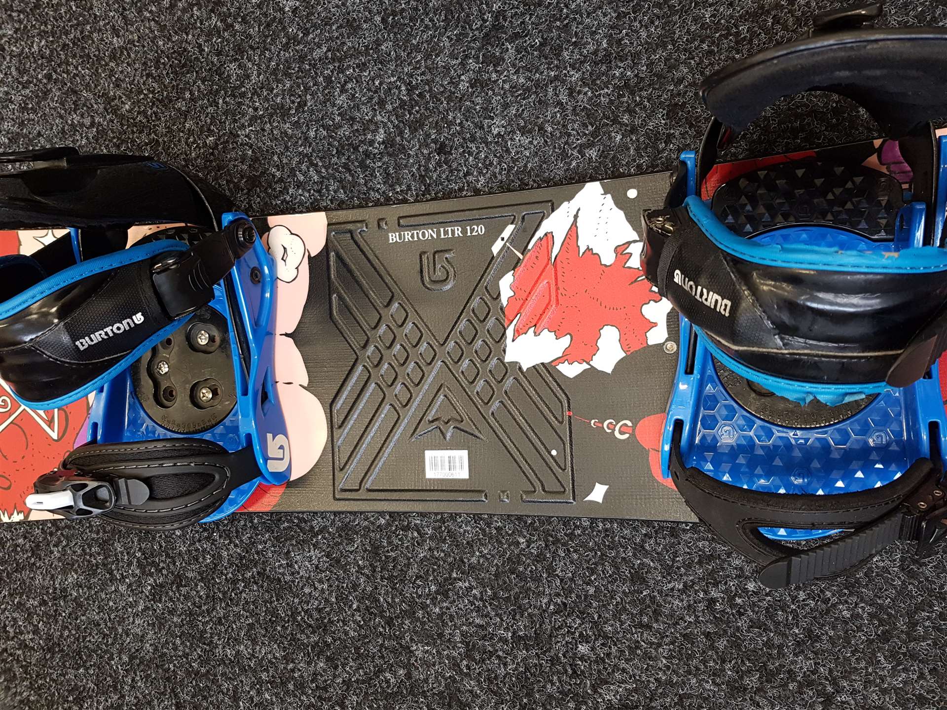 Použitý snowboard BURTON LTR 120 + viazanie Burton veľkosť S