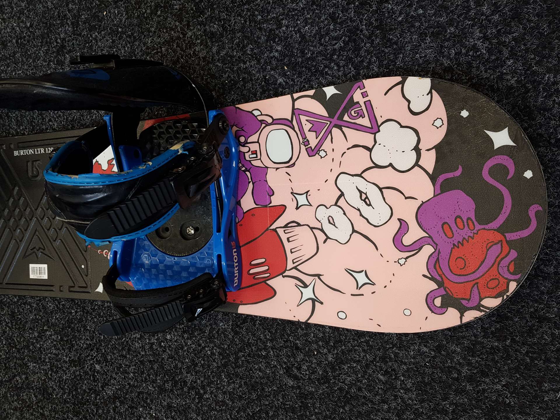 Použitý snowboard BURTON LTR 120 + viazanie Burton veľkosť S