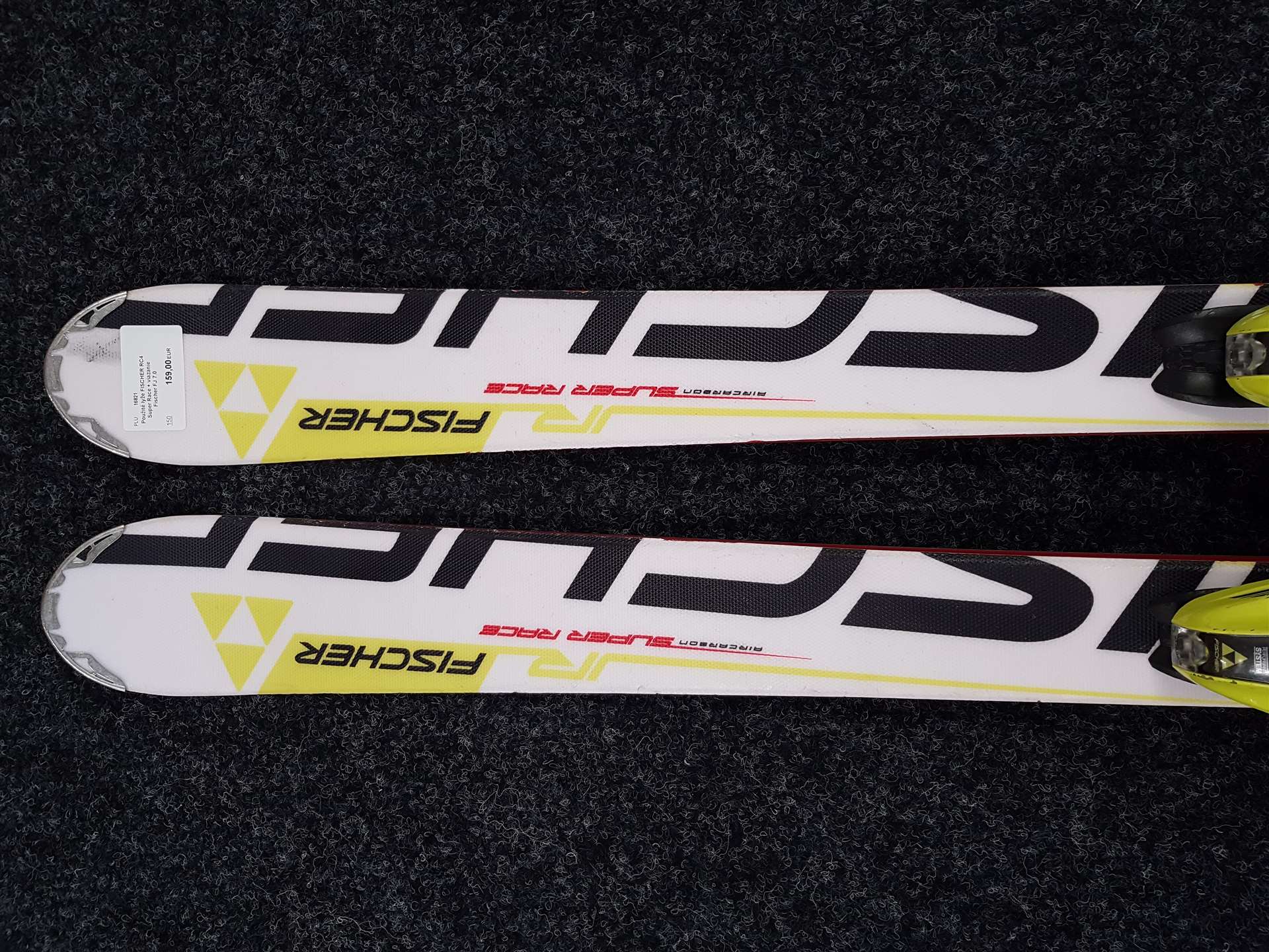 Použité lyže FISCHER RC4 Super Race + viazanie Fischer FJ 7.0