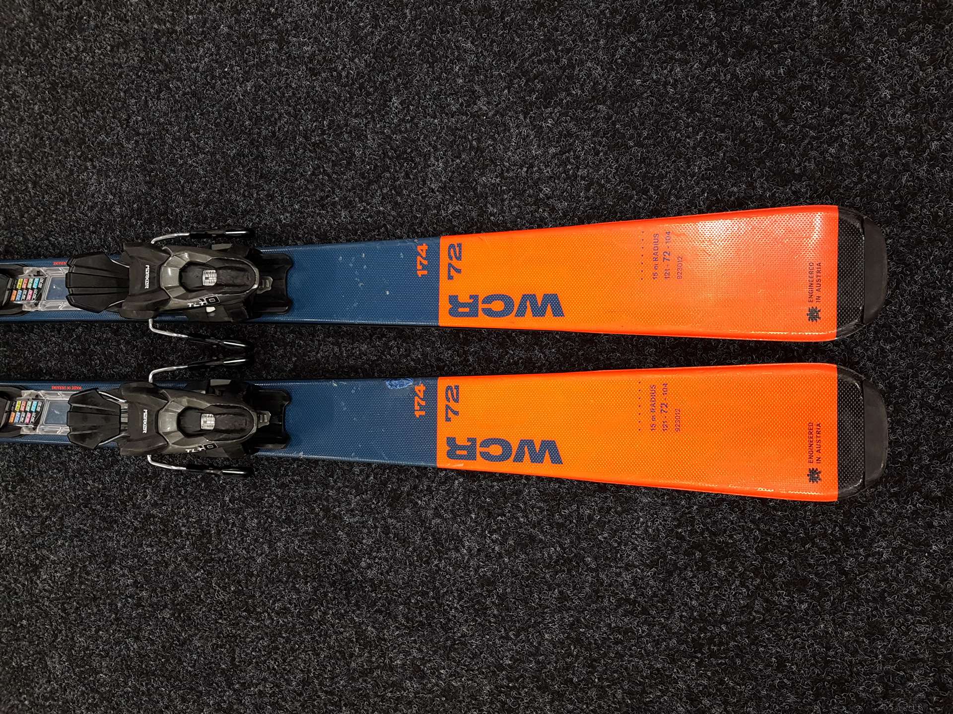 Použité lyže BLIZZARD WCR 72 +  viazanie Marker 10 TLT