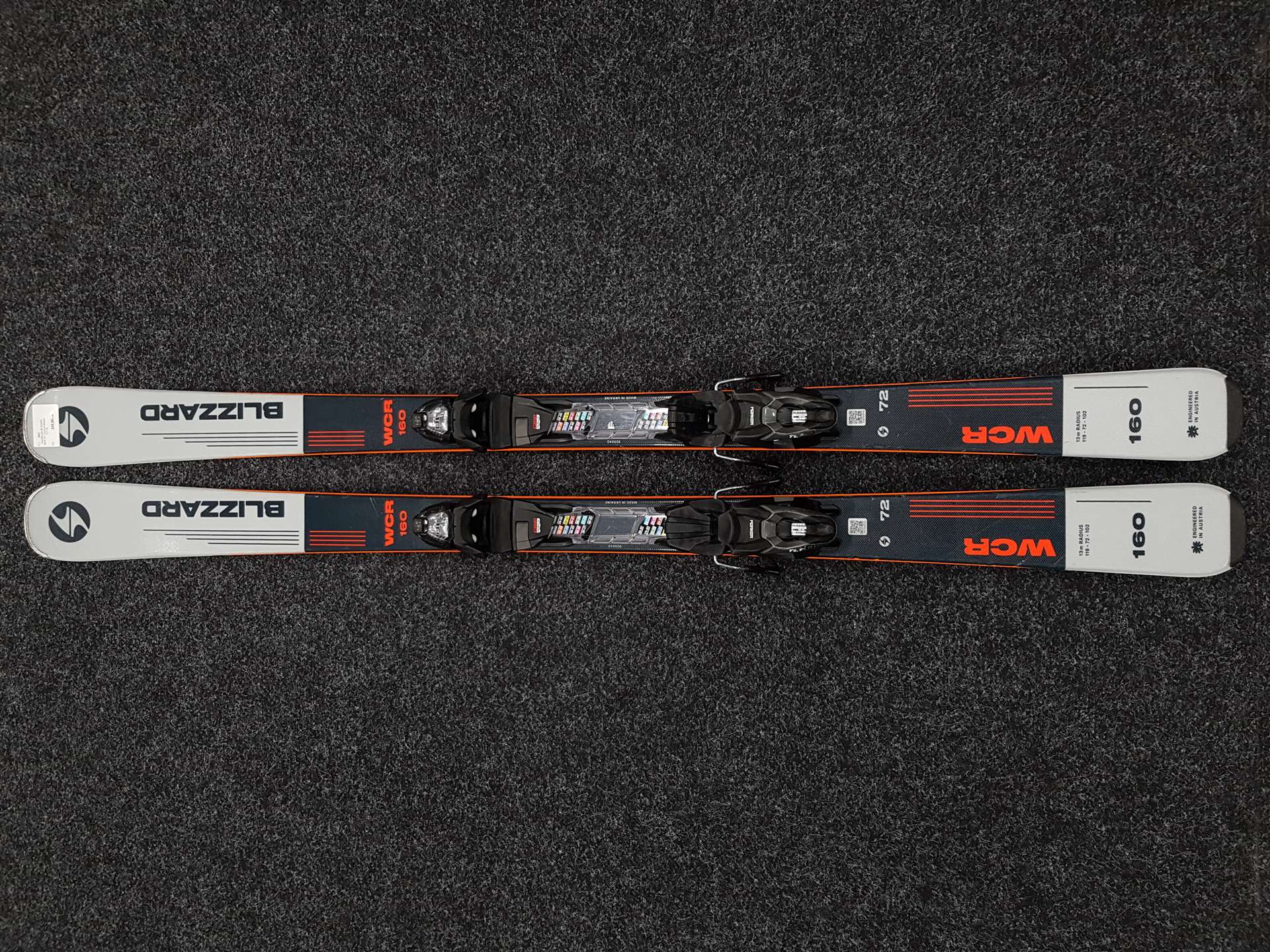 Použité lyže BLIZZARD WCR 72 + viazanie Marker TLT 10