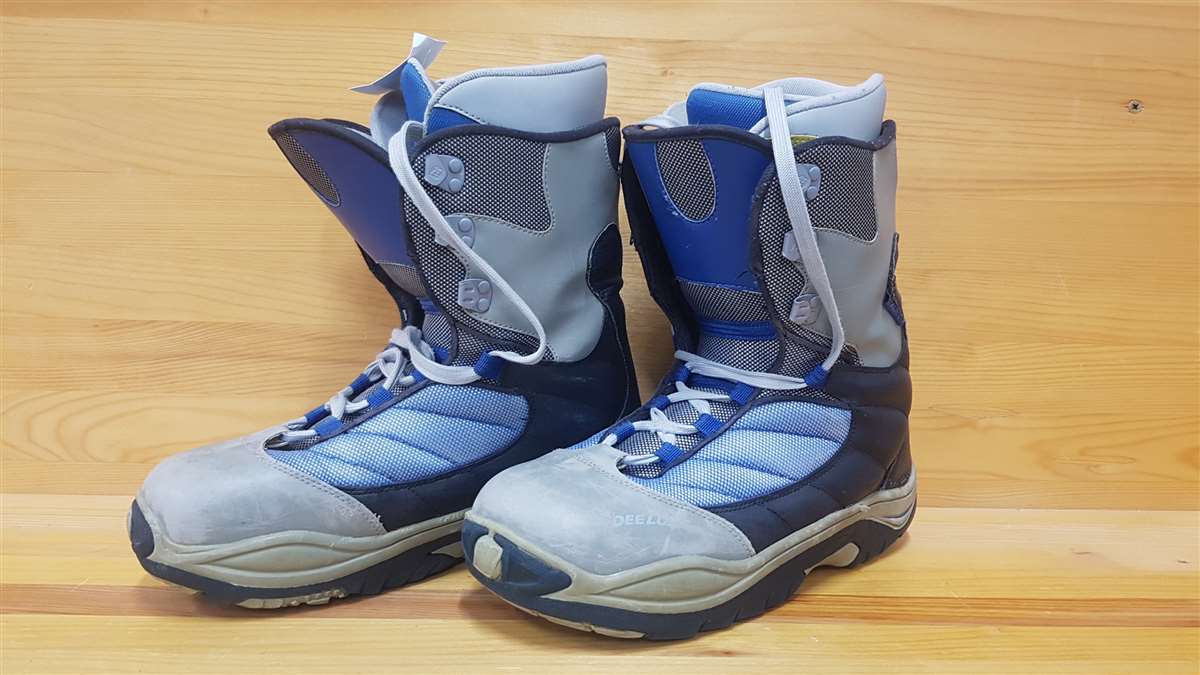 Bazárové snowboardové topánky Deeluxe sivomodré