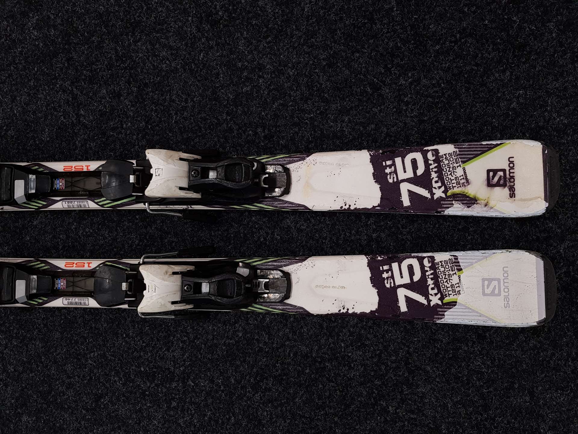 Použité lyže SALOMON X Drive Sti 75 + viazanie Salomon 10