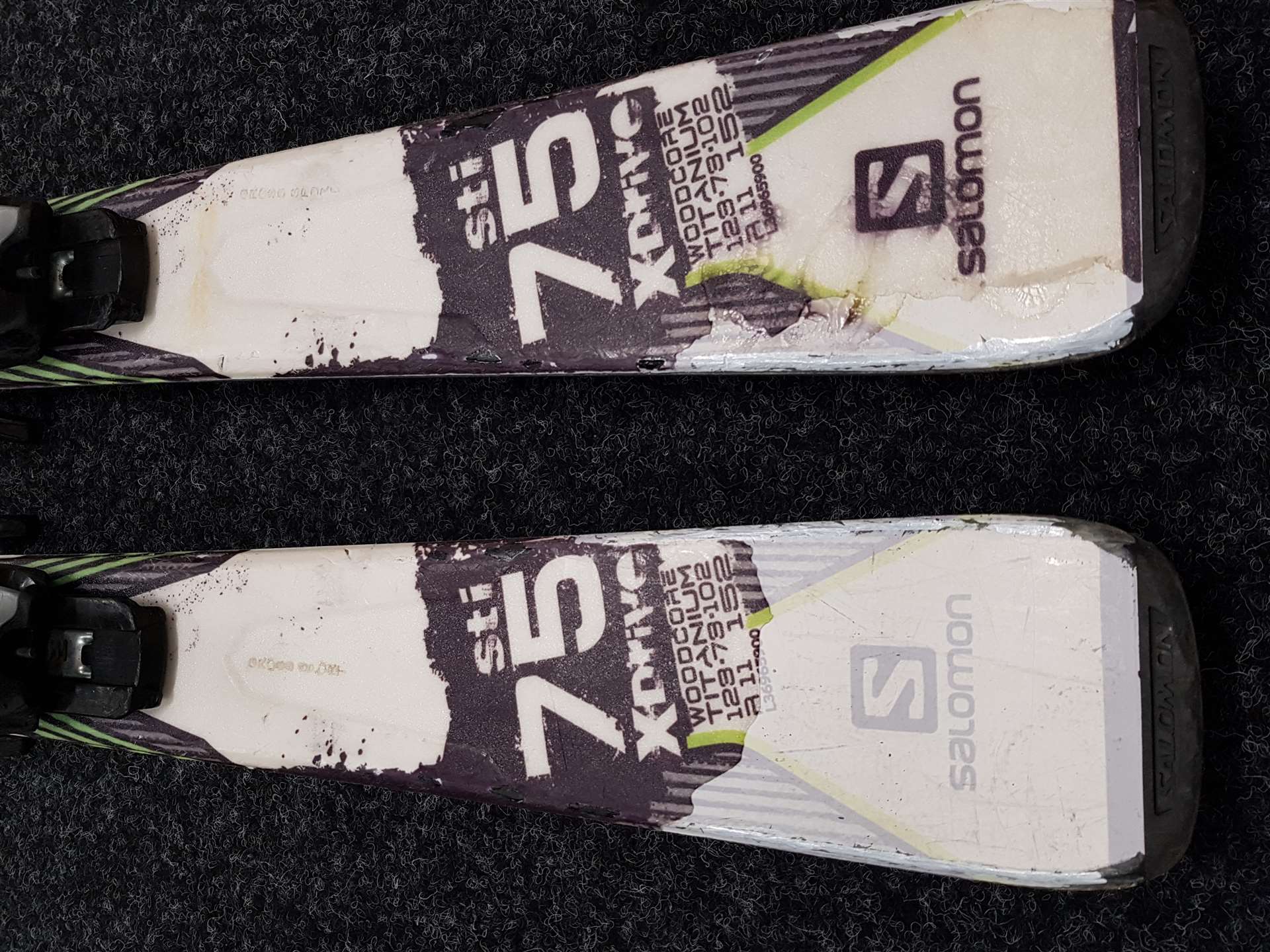 Použité lyže SALOMON X Drive Sti 75 + viazanie Salomon 10