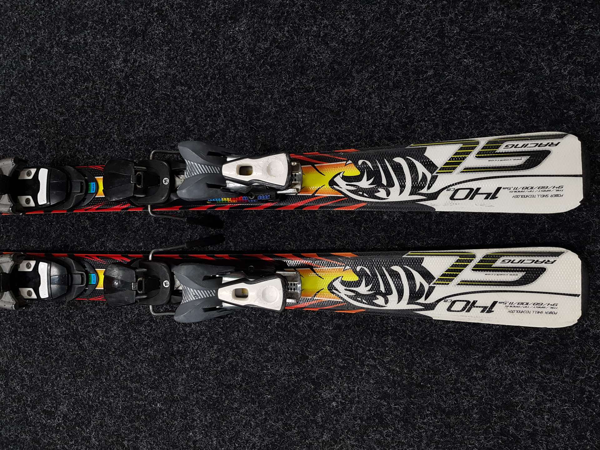 Použité lyže VOLKL Racetiger + viazanie Atomic EVOX 7,5