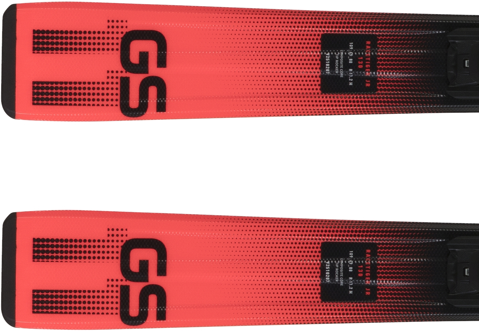 Lyže RACETIGER JUNIOR RED + viazanie 4.5 VMOTION JR