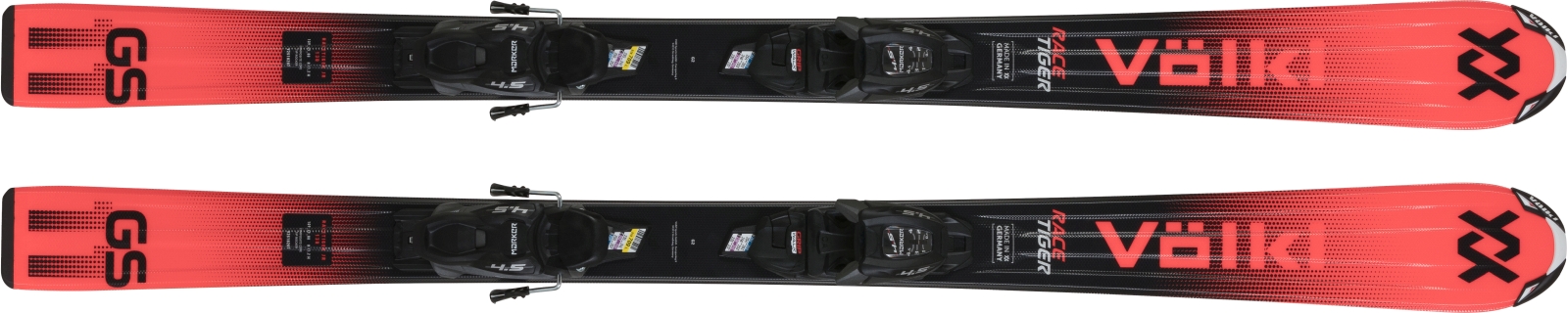 Lyže RACETIGER JUNIOR RED + viazanie 4.5 VMOTION JR