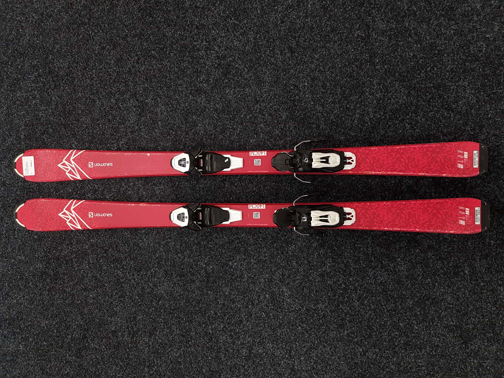 Použité lyže SALOMON Lux Jr + viazanie Salomon 5.5