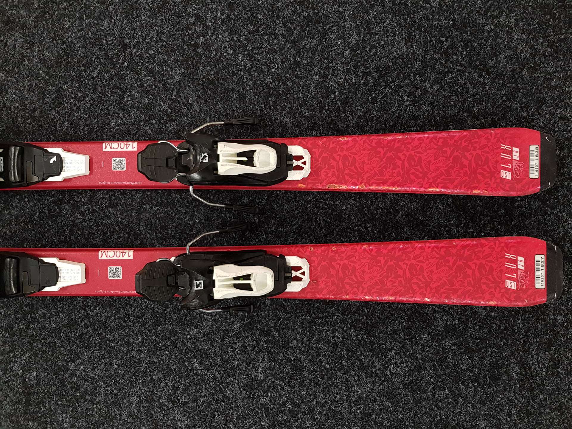 Použité lyže SALOMON Lux Jr + viazanie Salomon 5.5