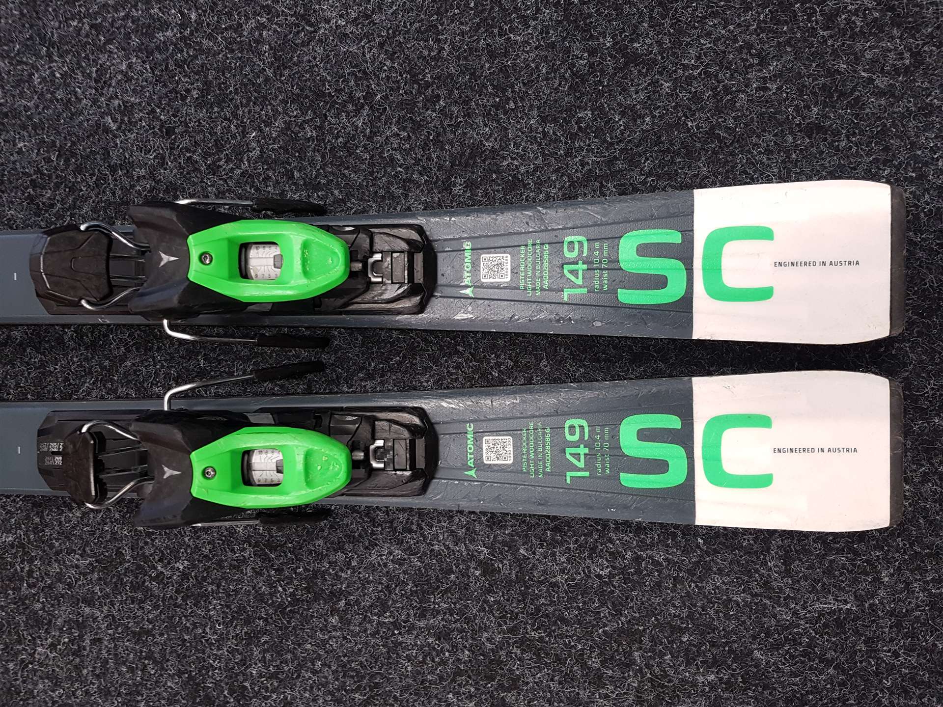 Použité lyže ATOMIC Redster SC + viazanie Atomic 10