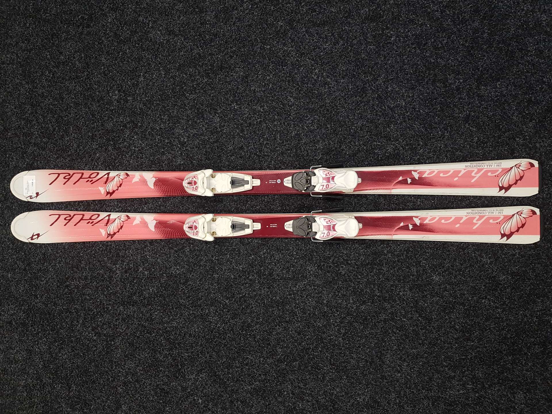 Použité lyže VOLKL Chica + viazanie Marker 7.0
