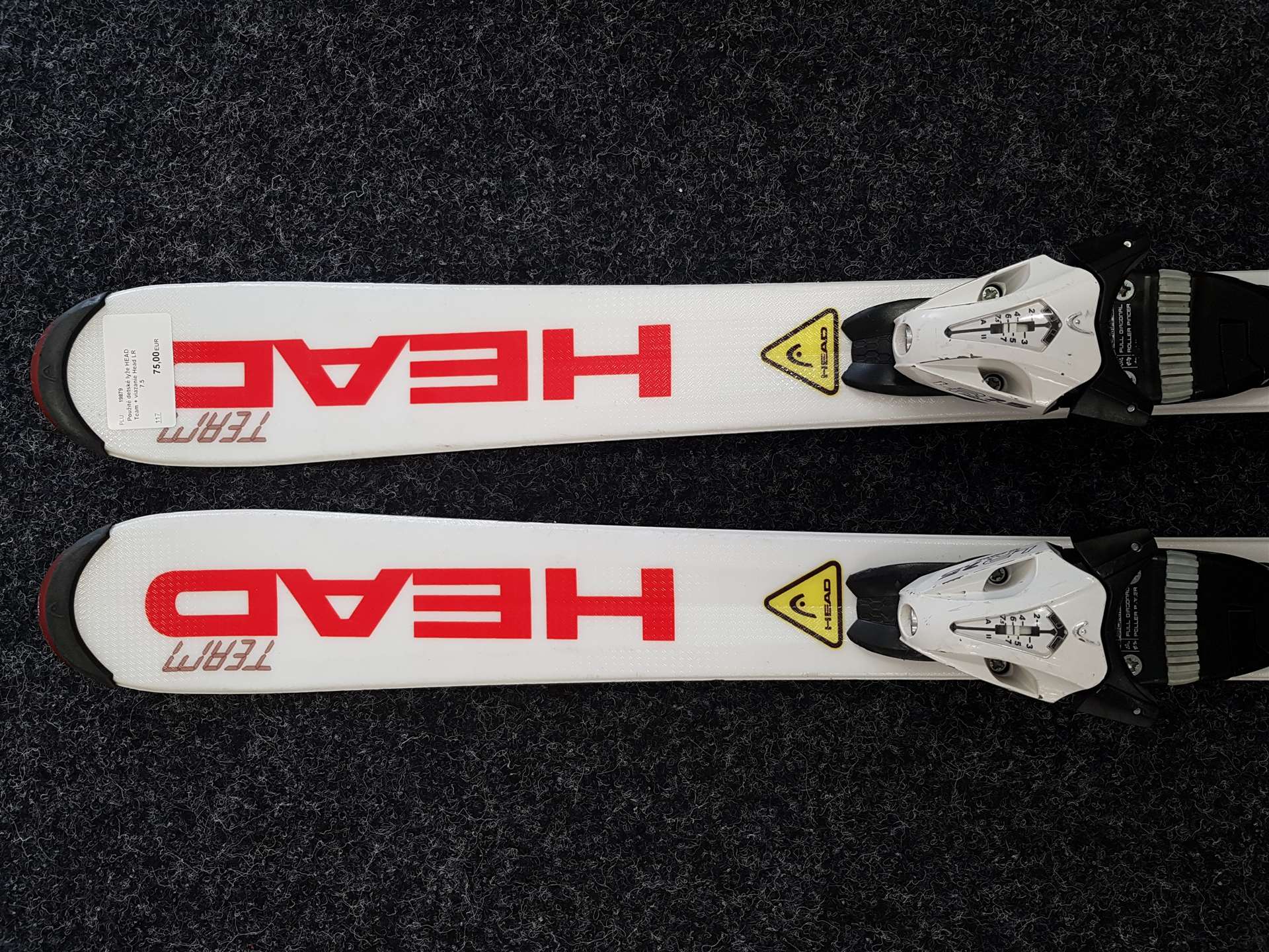 Použité detské lyže HEAD Team + viazanie Head LR 7.5