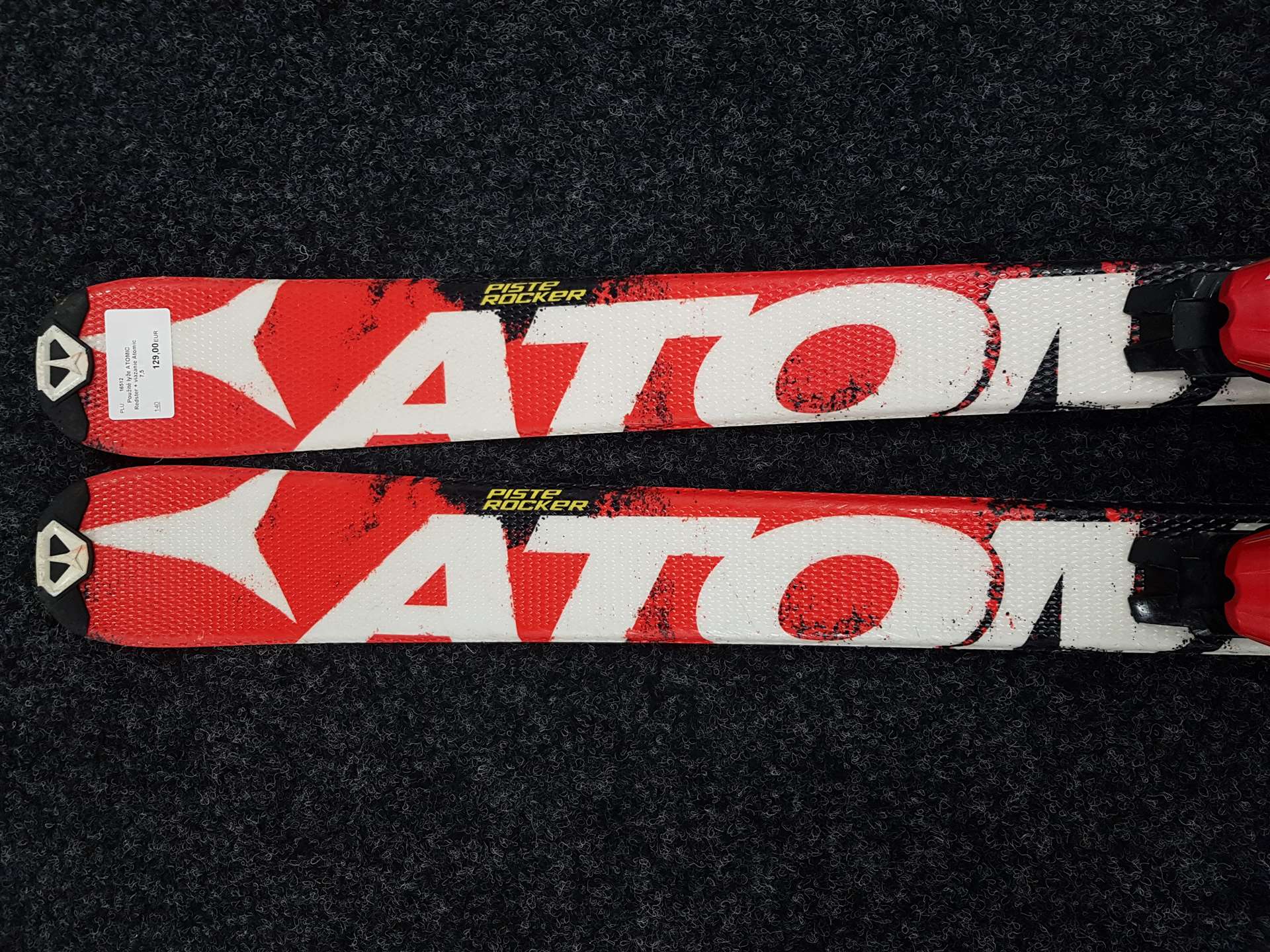 Použité lyže ATOMIC Redster + viazanie Atomic 7,5