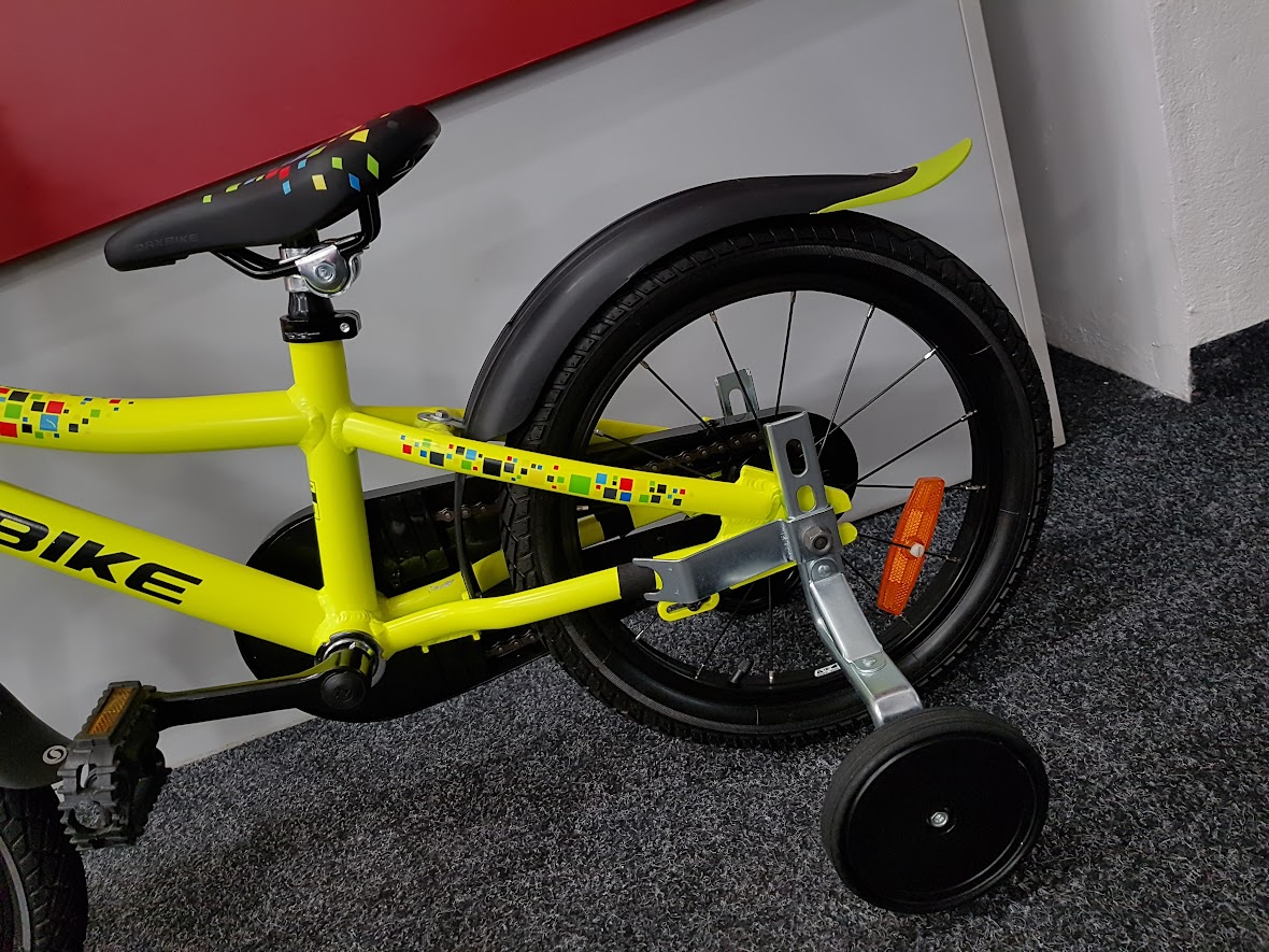 Jazdený detský bicykel Maxbike 16" žltý