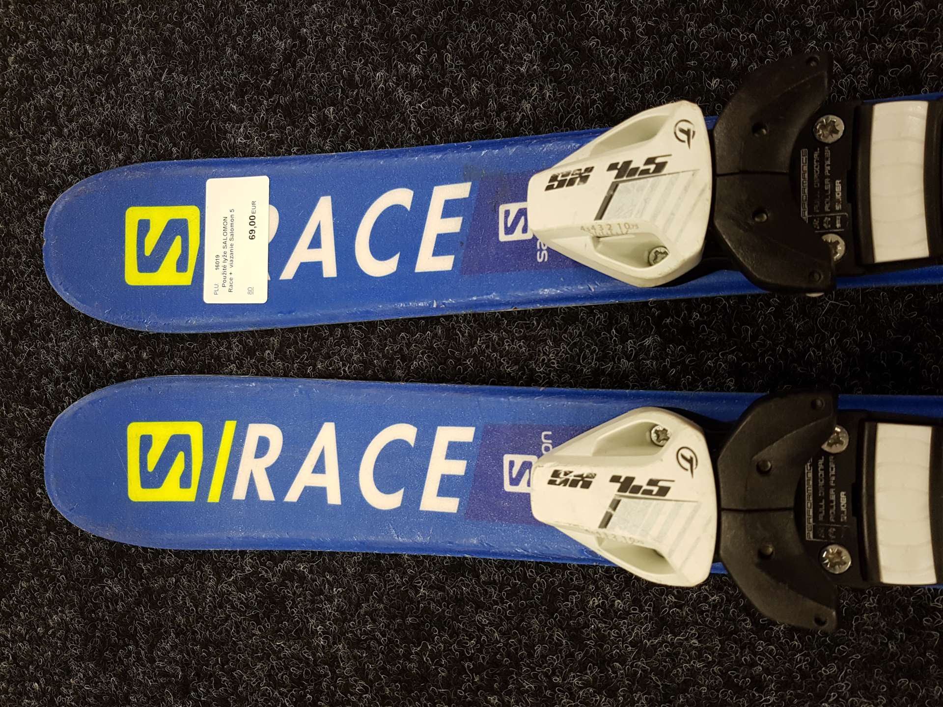Použité lyže SALOMON Race +  viazanie Salomon 5