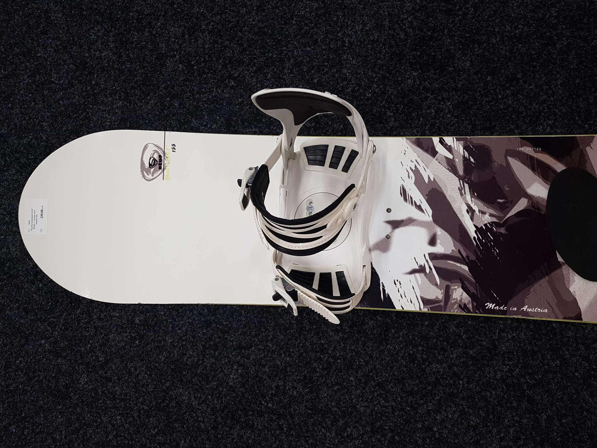 Použitý snowboard STUF Bright + viazanie Stuf veľkosť M/L