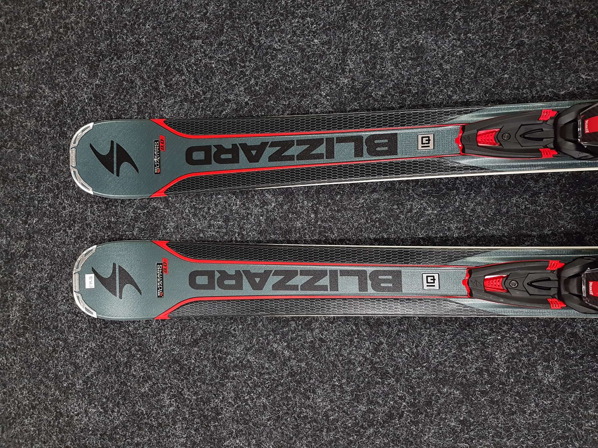 Použité lyže BLIZZARD Quattro 8.0 Ti + viazanie Marker TCX 12