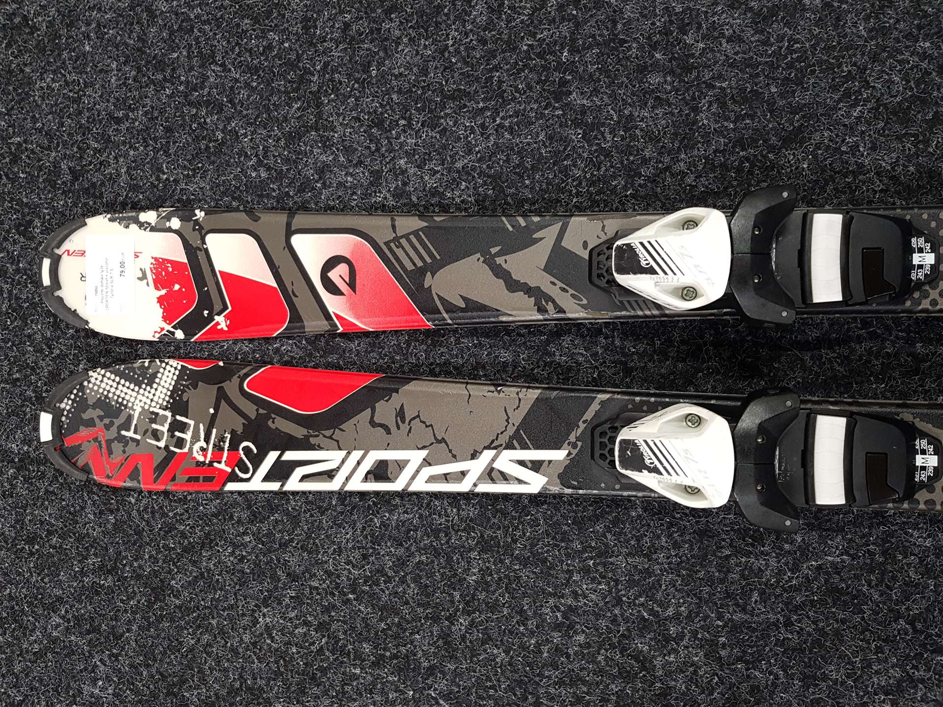 Použité detské lyže SPORTEN Street + viazanie Tyrolia SLR 7.5