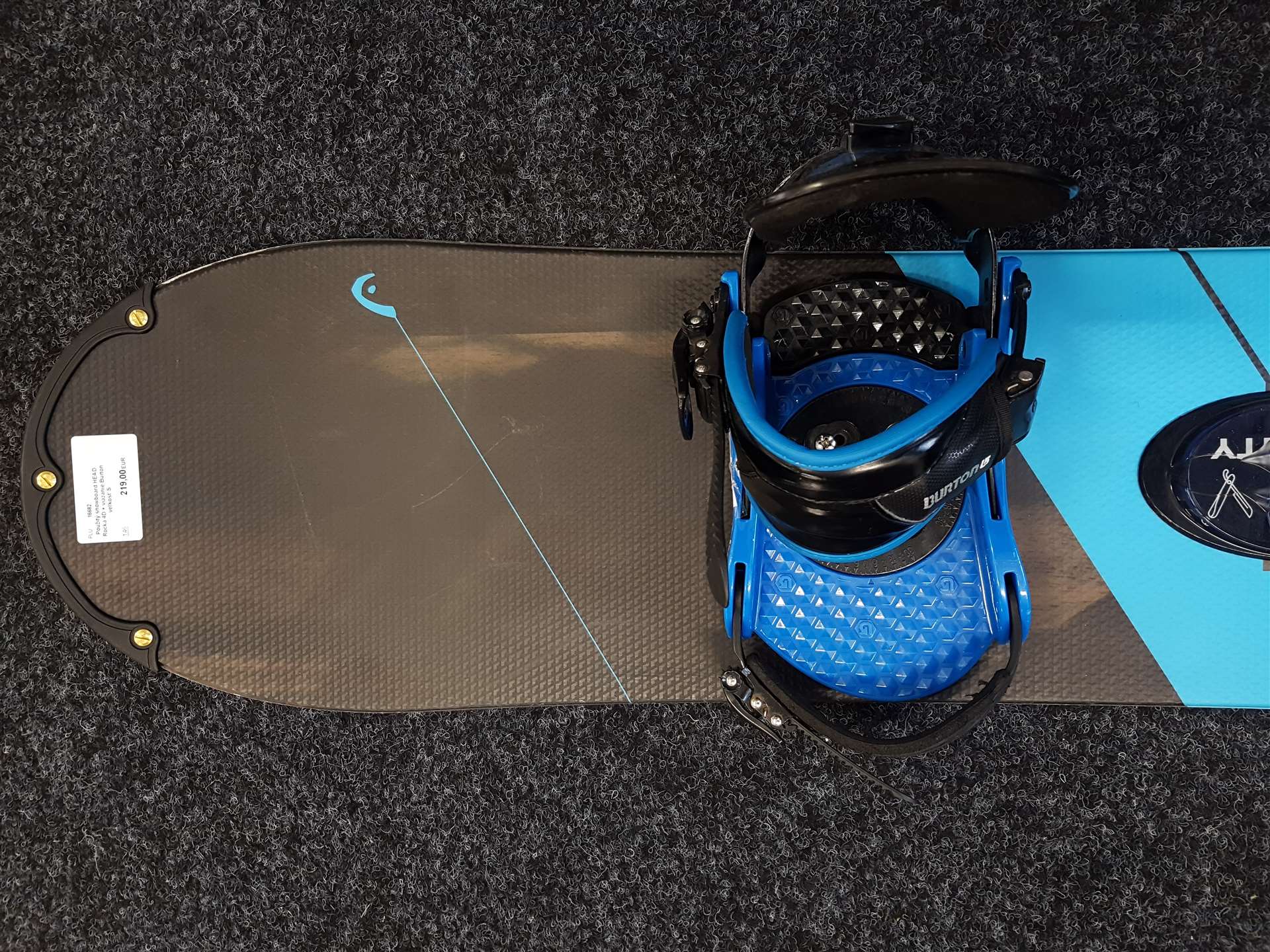 Použitý snowboard HEAD Rocka 4D + viazanie Burton veľkosť S
