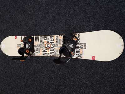 Použitý snowboard HEAD Knochen 63 + viazanie Head veľkosť L