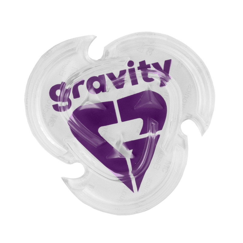 Snowboard grip Gravity Heart clear/violet