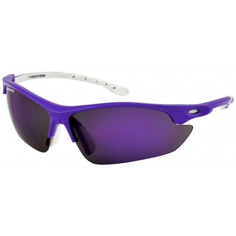 Fahrradbrille Longus Missiz lila, Mirror+Smoke-Gläser