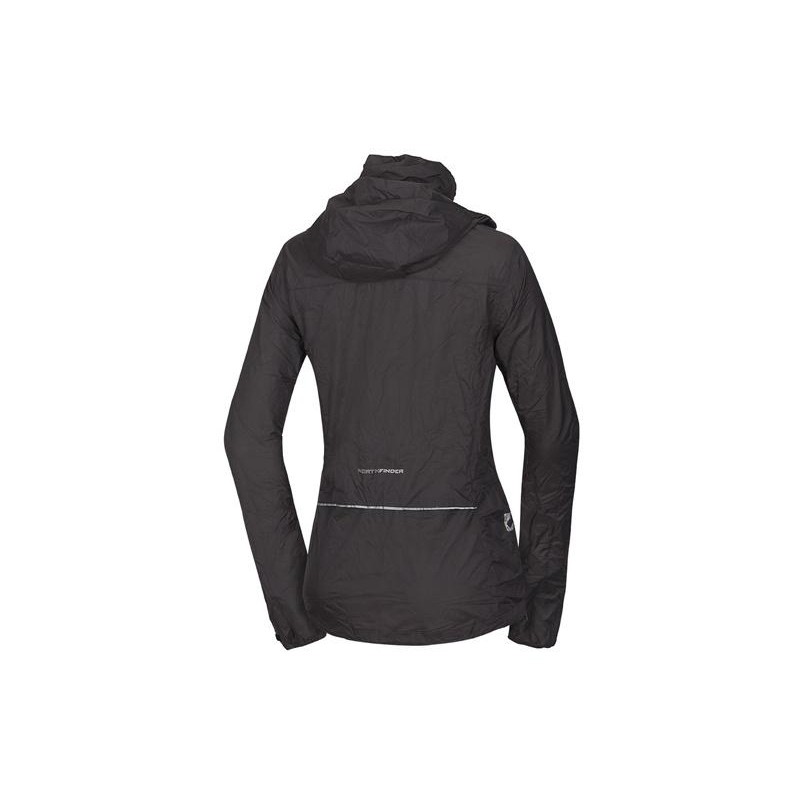 Packbare Multisportjacke für Damen 2L NORTHKIT schwarz