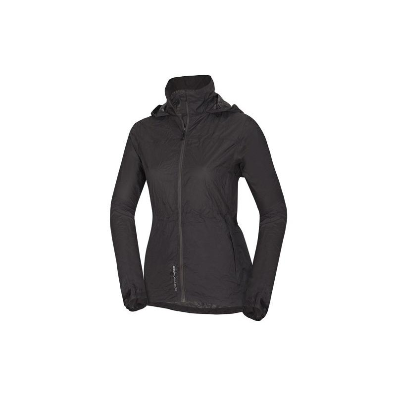 Packbare Multisportjacke für Damen 2L NORTHKIT schwarz