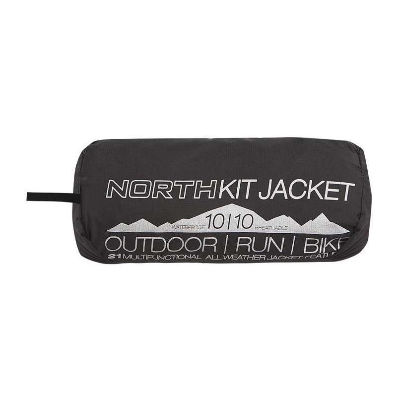 Packbare Multisportjacke für Damen 2L NORTHKIT schwarz