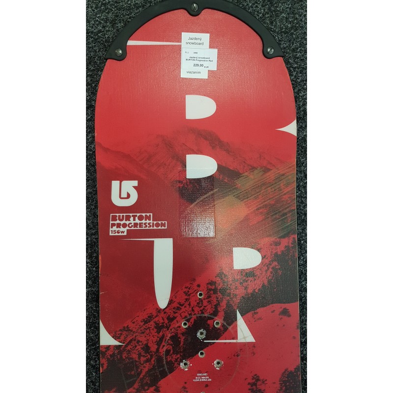 Jazdený snowboard BURTON Progression Red 156W