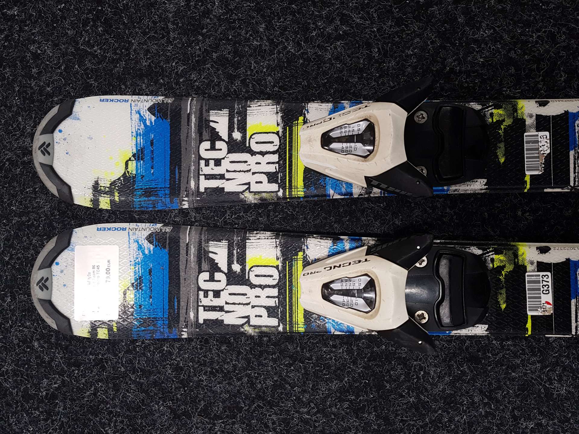 Použité detské lyže TECNOPRO Pulse Team 86 + viazanie Tecnopro TC45