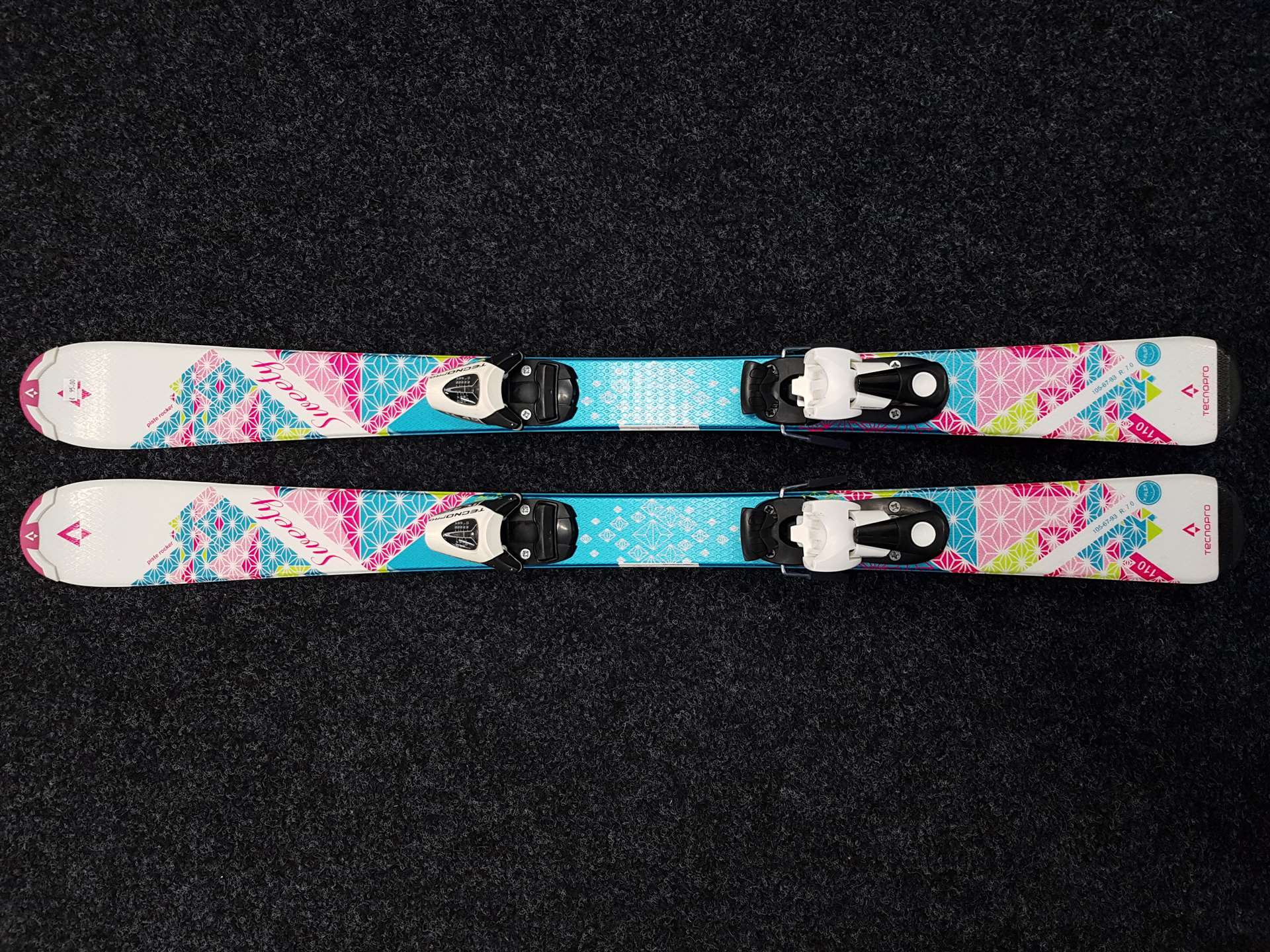 Použité lyže TECNOPRO Sweety  + viazanie Tecnopro TC 4.5
